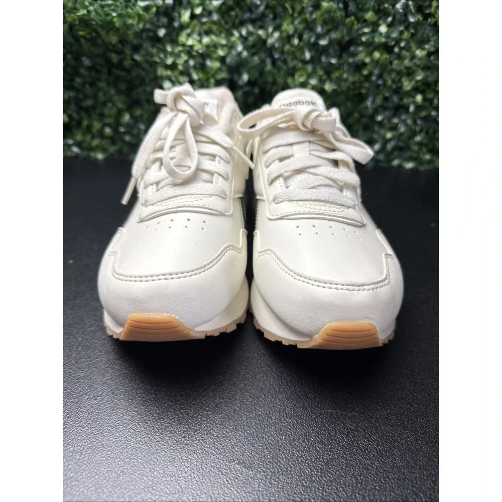 Reebok Classic Harman Cream/Green Wedge Shoes Women's Size 9 Sneakers